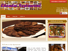 Tablet Screenshot of chandnirestaurantny.com
